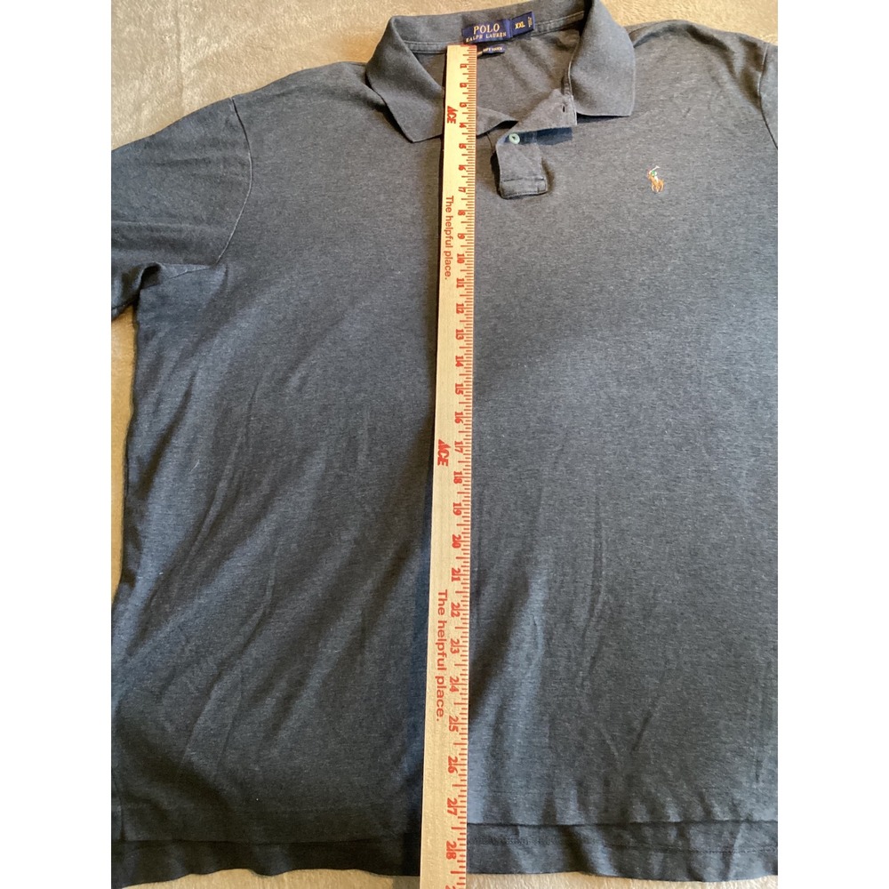 Polo Ralph Lauren Soft Touch Polo Shirt Heather Gray XXL - Picture 6 of 6